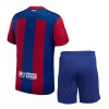 Fotbalový Komplet FC Barcelona Dětské Domácí 2023-24 Krátký Rukáv (+ trenýrky)